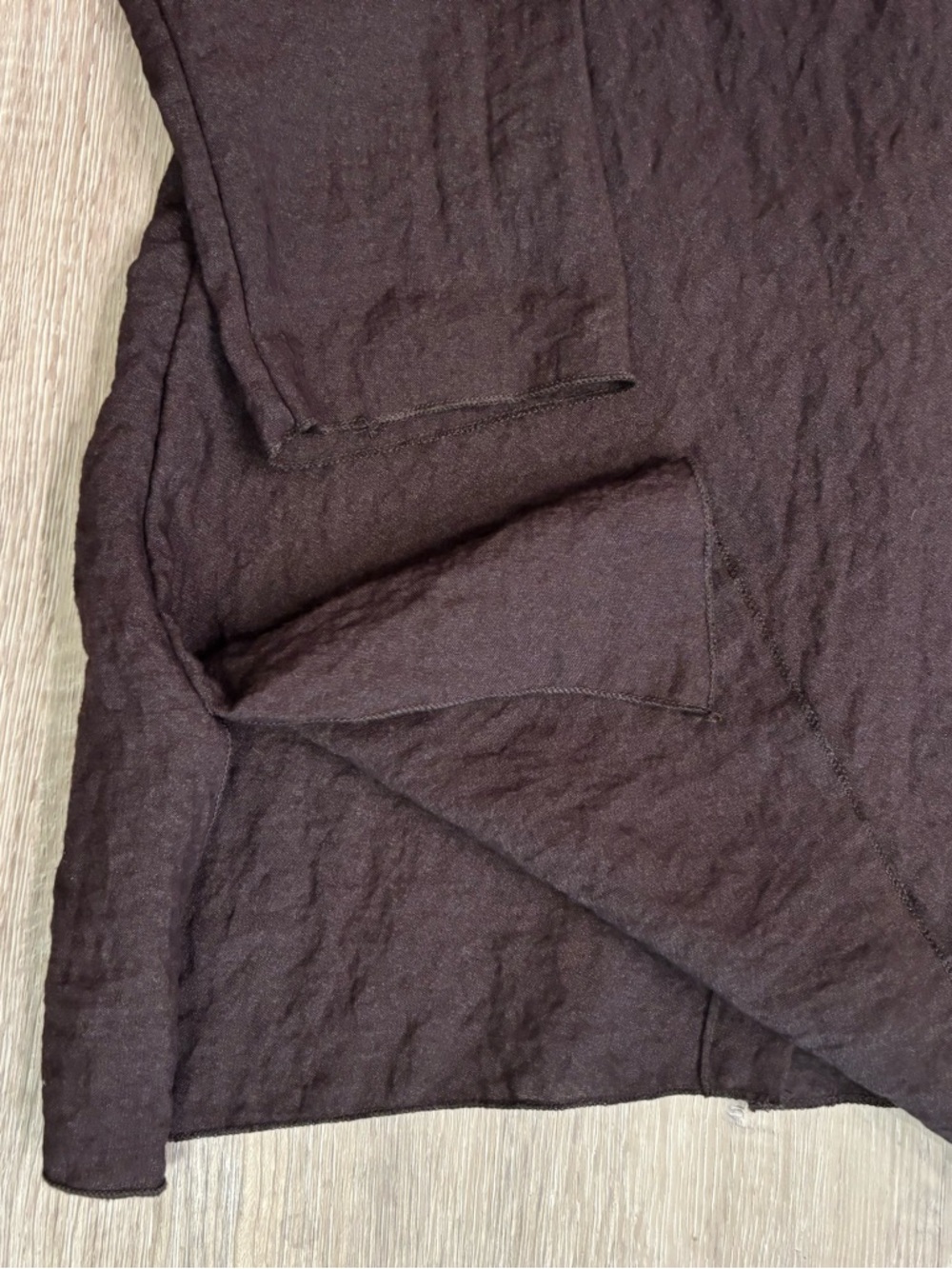 HABITAT Women's Long Sleeve Button Asymmetric Hem Tunic Size Small Lagenlook Top - Picture 4 of 6